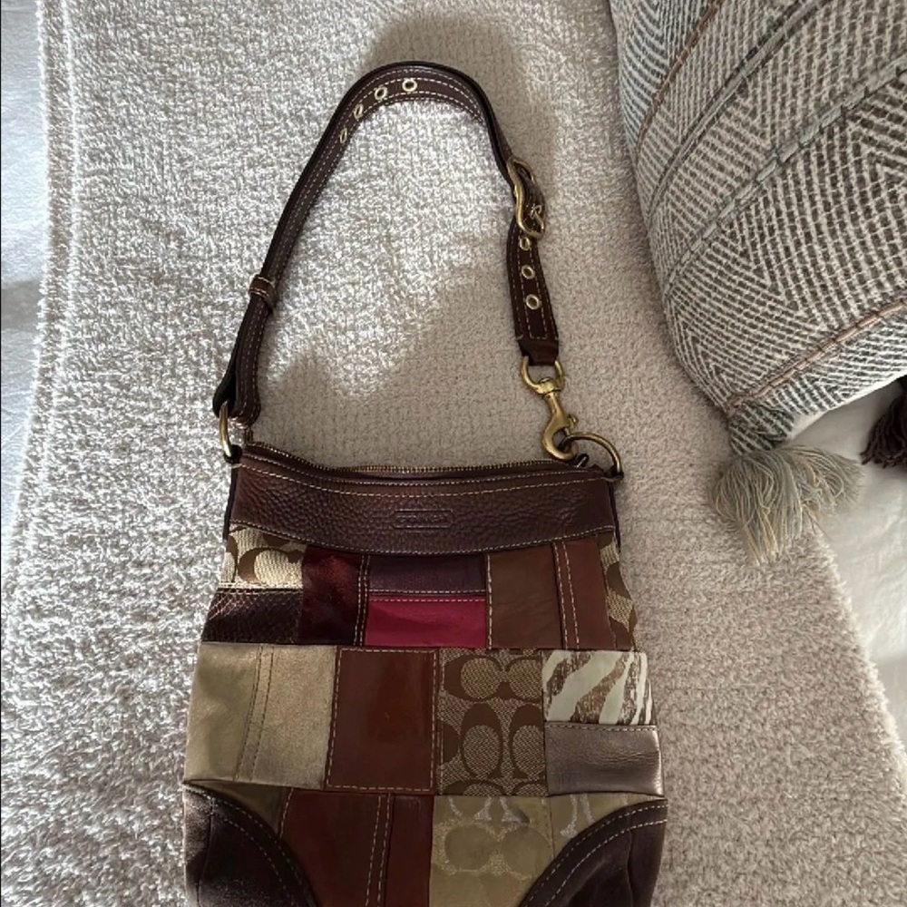 Coach Multicolor Patchwork Shoulder Bag - image 4